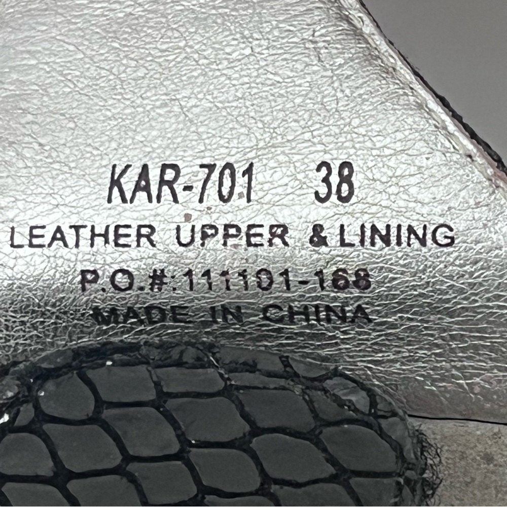 ALEGRIA Karmen Leather Black Dazzler Adjustable Strap Sandals EU 38 - Picture 2 of 12